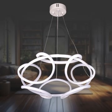 Taç Beyaz Led Avize