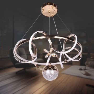 Kuzey Mega Altın Toplu Led Avize